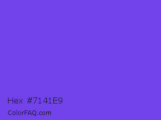 Hex #7141e9 Color Image