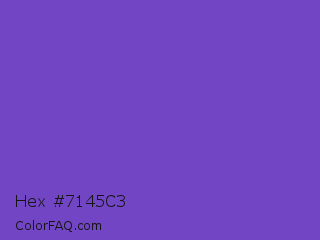 Hex #7145c3 Color Image
