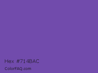 Hex #714bac Color Image