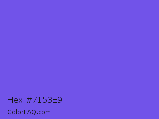 Hex #7153e9 Color Image