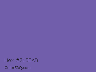 Hex #715eab Color Image