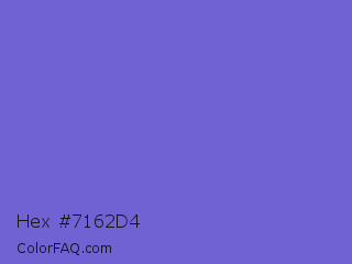 Hex #7162d4 Color Image