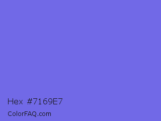 Hex #7169e7 Color Image