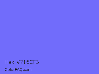 Hex #716cfb Color Image
