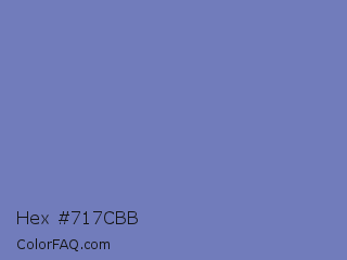 Hex #717cbb Color Image