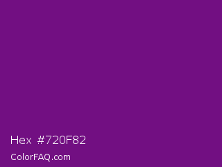 Hex #720f82 Color Image