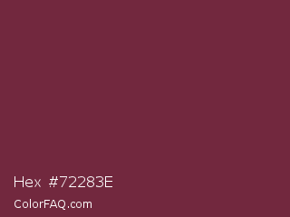 Hex #72283e Color Image