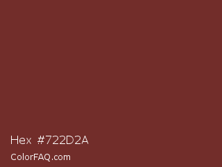 Hex #722d2a Color Image