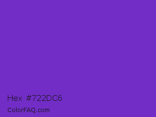 Hex #722dc6 Color Image