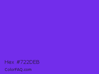 Hex #722deb Color Image