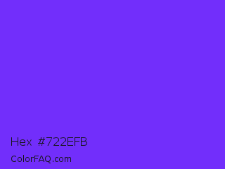 Hex #722efb Color Image