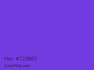 Hex #723be0 Color Image