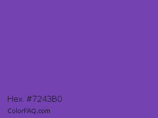 Hex #7243b0 Color Image