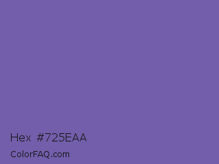 Hex #725eaa Color Image