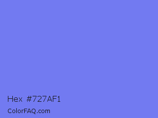 Hex #727af1 Color Image