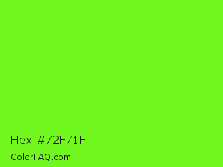 Hex #72f71f Color Image