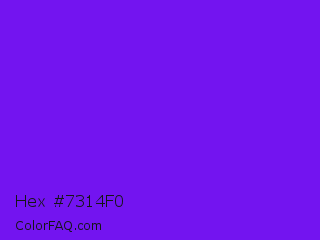 Hex #7314f0 Color Image