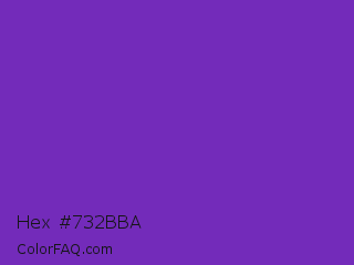 Hex #732bba Color Image