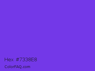 Hex #7338e8 Color Image