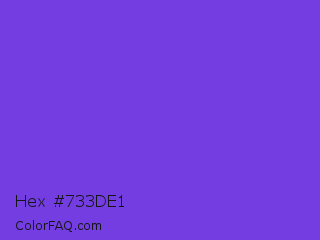 Hex #733de1 Color Image