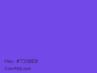 Hex #7348e8 Color Image