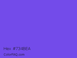 Hex #734bea Color Image