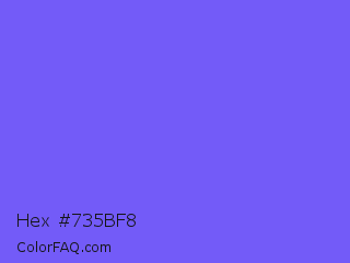 Hex #735bf8 Color Image