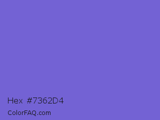 Hex #7362d4 Color Image