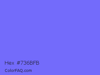 Hex #736bfb Color Image