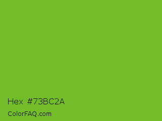 Hex #73bc2a Color Image