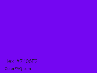 Hex #7406f2 Color Image