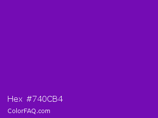 Hex #740cb4 Color Image