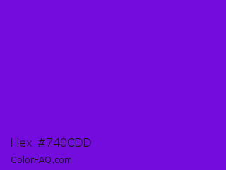 Hex #740cdd Color Image