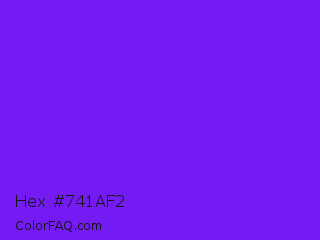 Hex #741af2 Color Image