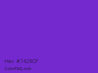 Hex #7429cf Color Image