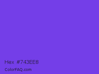 Hex #743ee8 Color Image