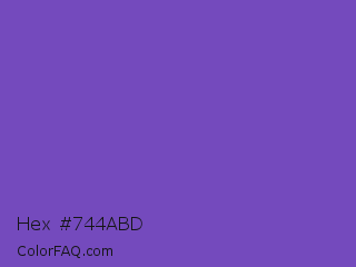 Hex #744abd Color Image