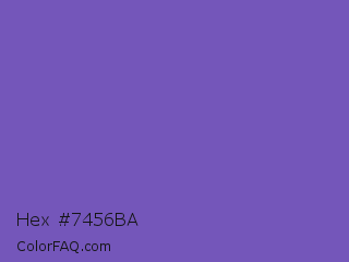 Hex #7456ba Color Image