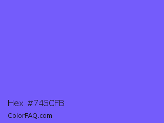 Hex #745cfb Color Image