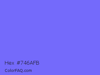 Hex #746afb Color Image