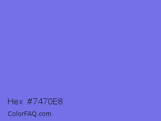 Hex #7470e8 Color Image