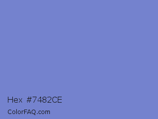 Hex #7482ce Color Image