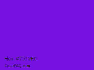 Hex #7512e0 Color Image
