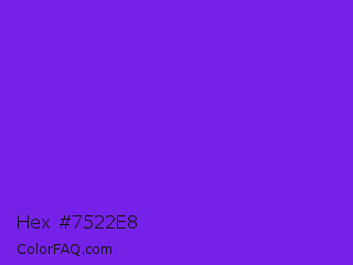 Hex #7522e8 Color Image