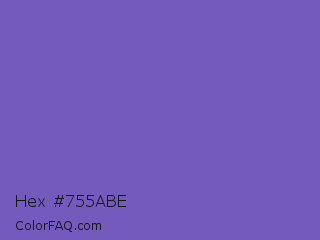 Hex #755abe Color Image