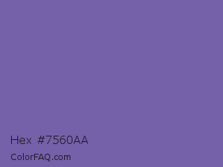 Hex #7560aa Color Image