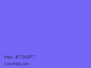 Hex #7566f7 Color Image