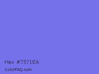 Hex #7571ea Color Image