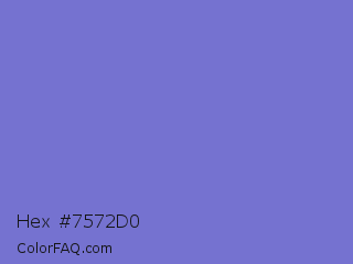 Hex #7572d0 Color Image