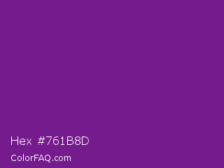 Hex #761b8d Color Image